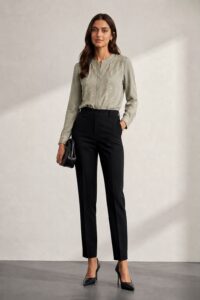 pleated wide leg trouser beige (copy)