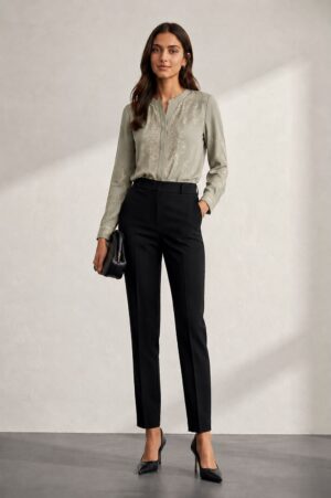 pleated wide leg trouser beige (copy)