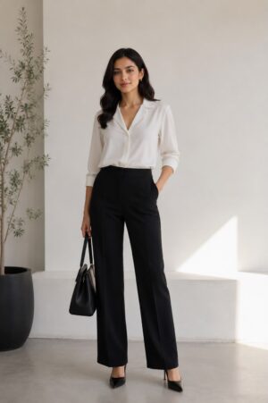 pleated wide leg trouser beige (copy)