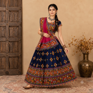 Navy Blue Lehenga